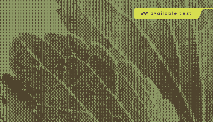 dithered image graphic of a stevia leaf