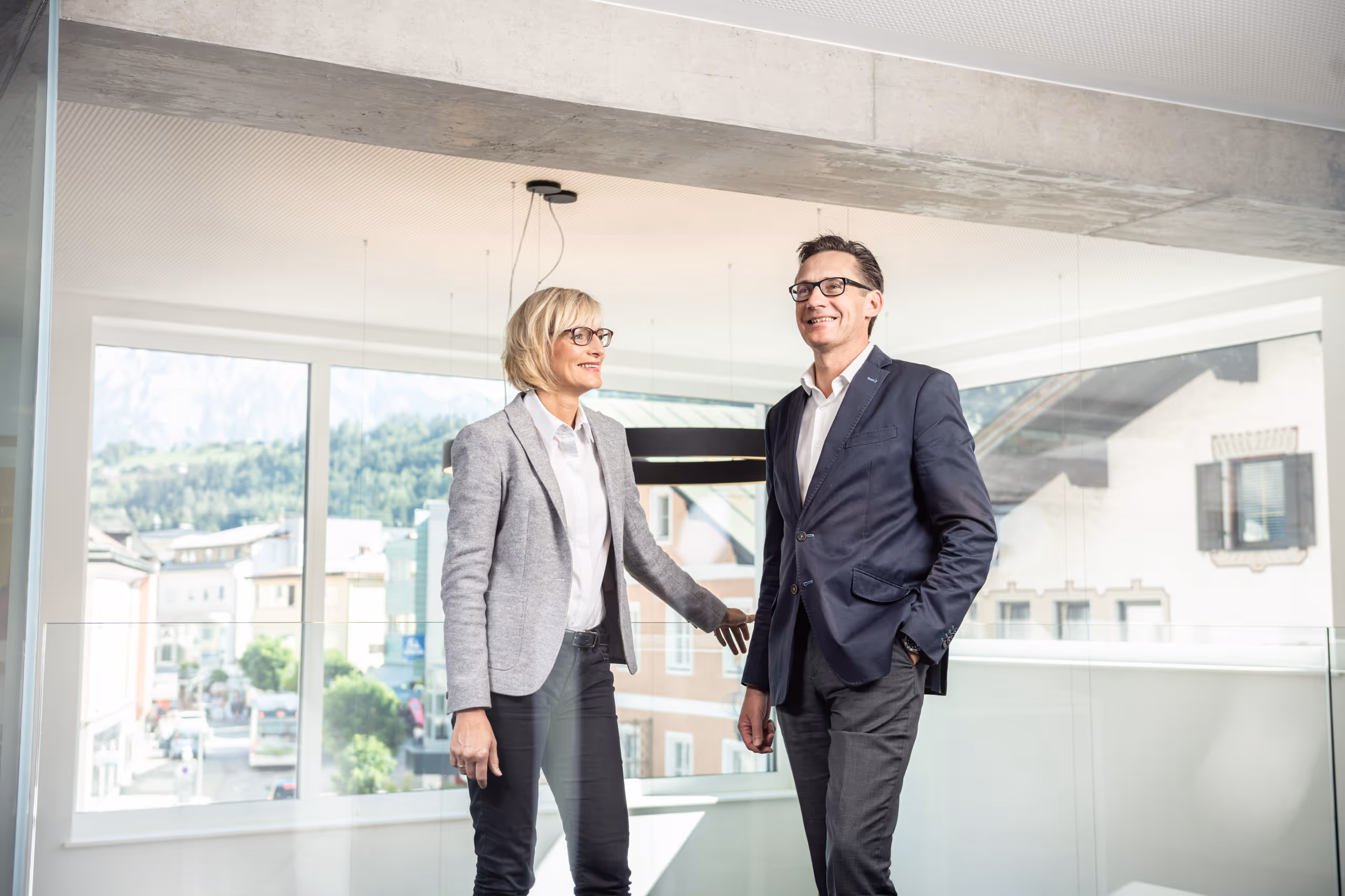 Businessportrait der Geschäftsführer von Saller & Saller Steuerberatung – fotografiert in Bischofshofen