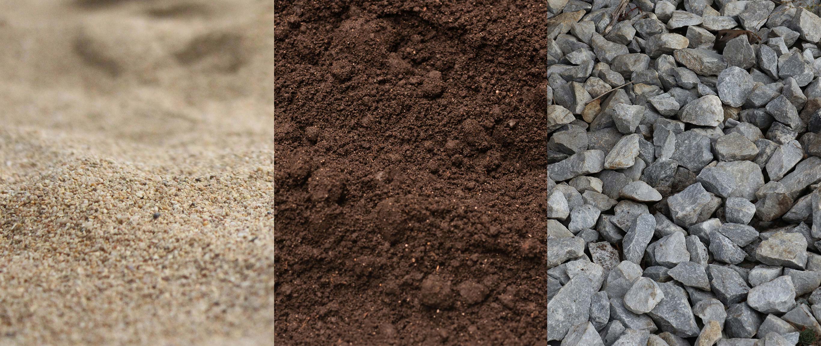 Sable, Terre et Pierre