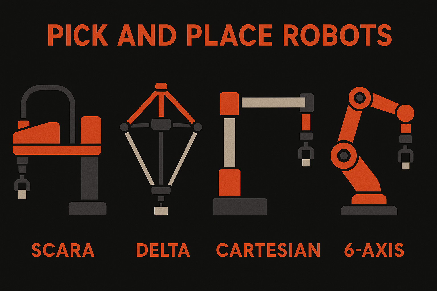 Pick and place robots