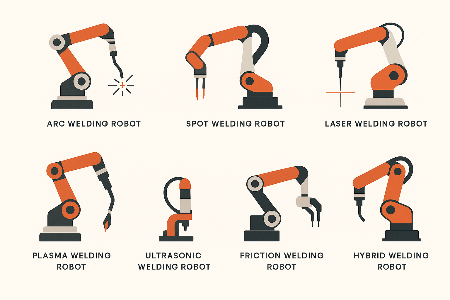 Types of welding robots
