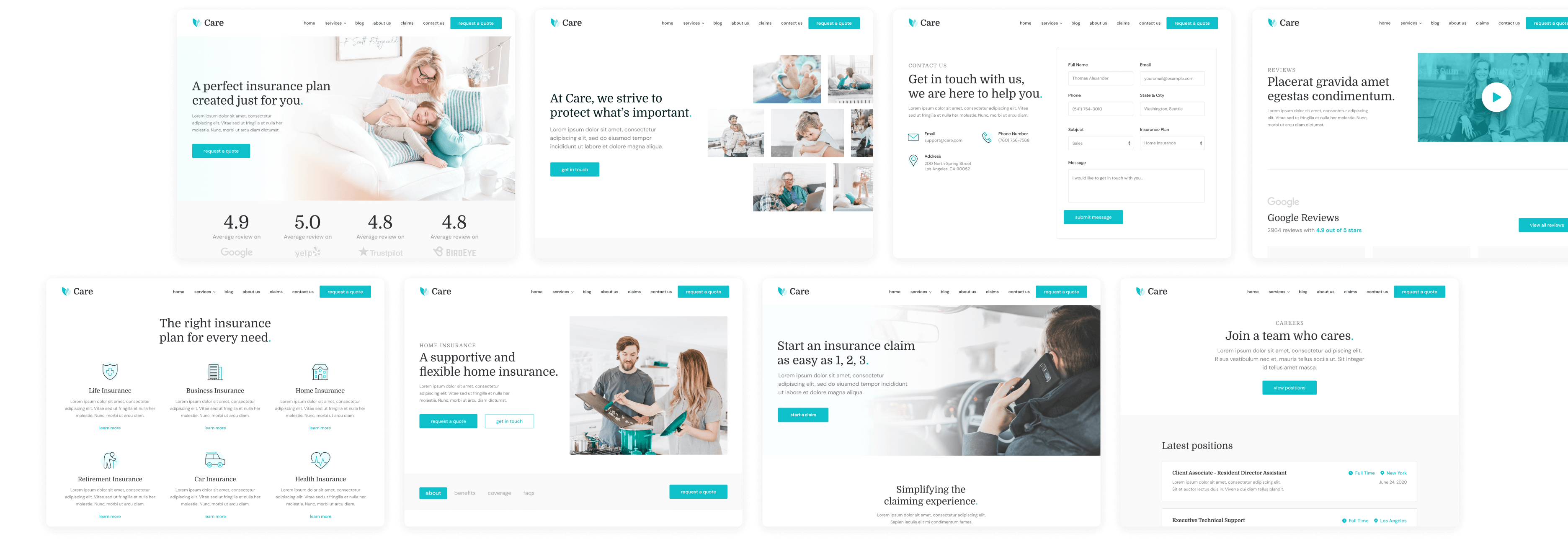 Care - Buy Template - Insurance Webflow Template