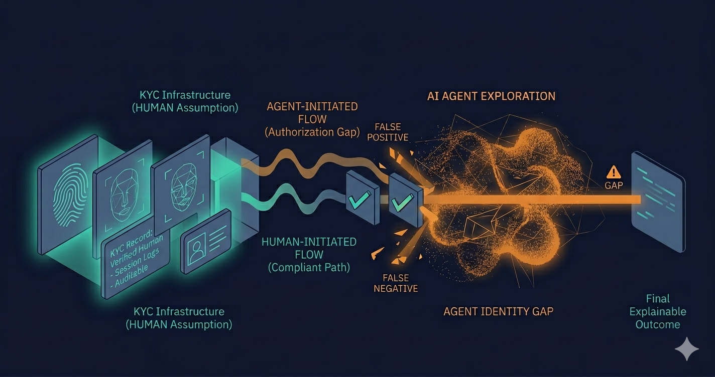 Your KYC Stack Has a Hidden Assumption. AI Agents Are About to Expose It.