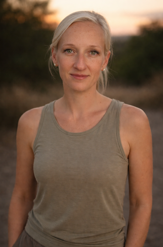 Soulfire Experience founder Melanie Merkling coaching session in nature