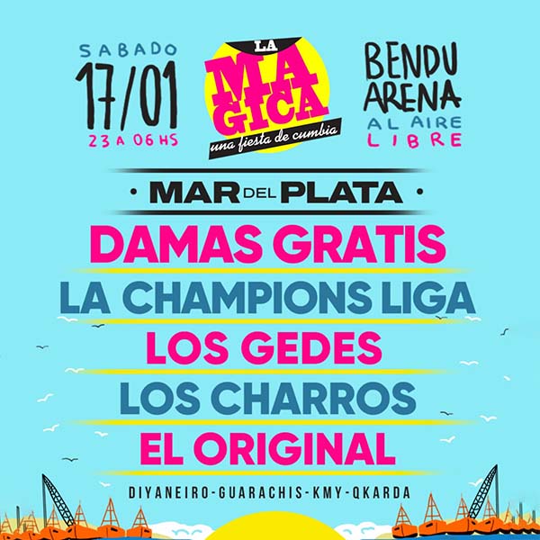 La Mágica Mar del Plata Bendu Arena buenos aires comprar entradas 17 de enero