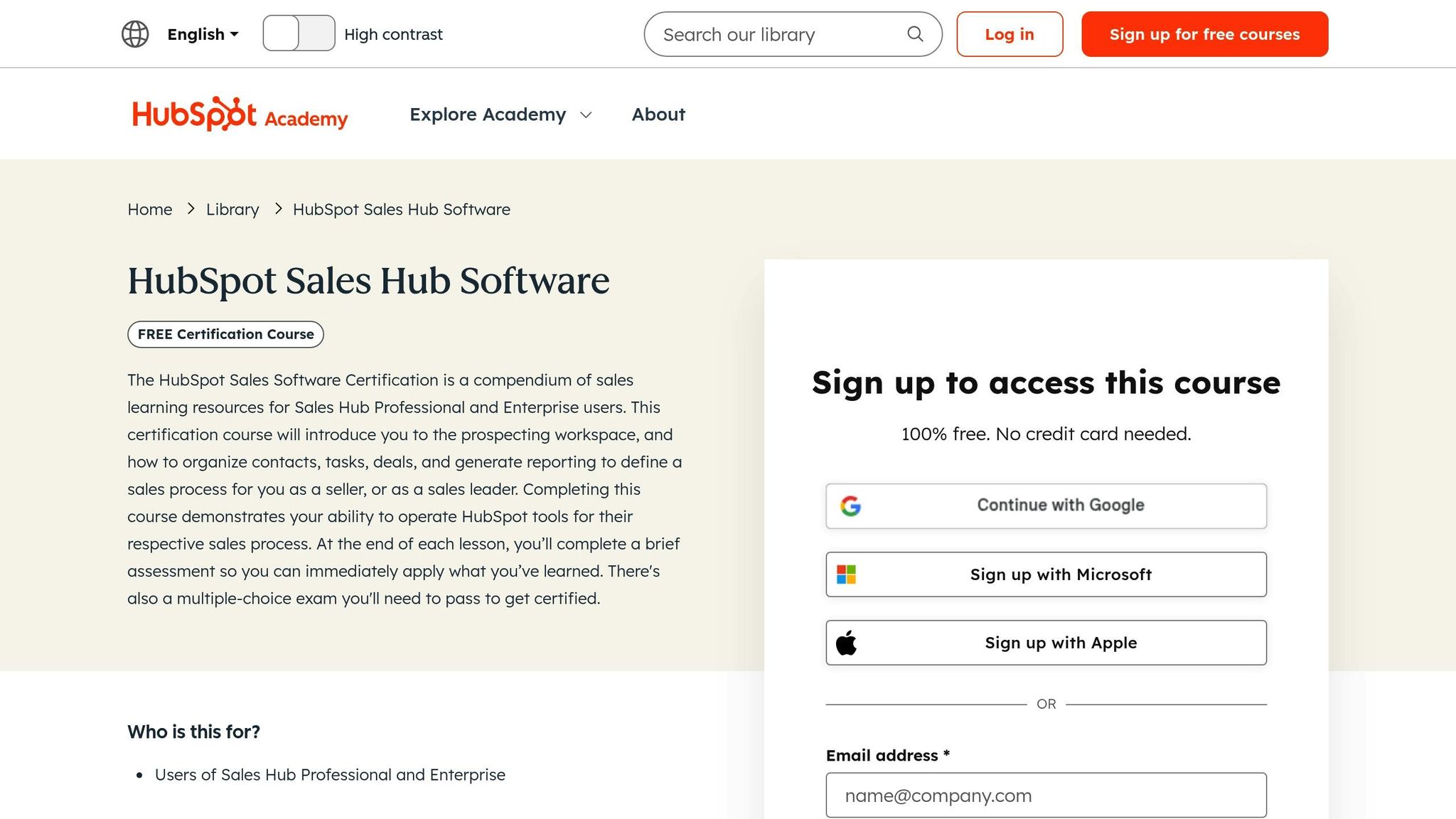 HubSpot Sales Hub