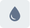 Icon of a dark blue water droplet with a smaller droplet shape inside on a muted blue background.