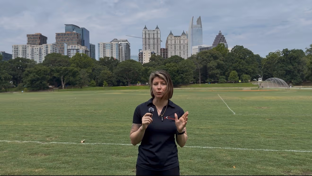 Personal trainer Cassie in Piedmont Park Atlanta