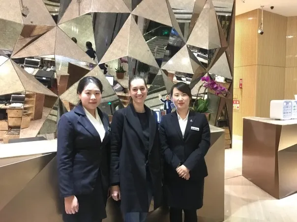 Our intern in China and her managers