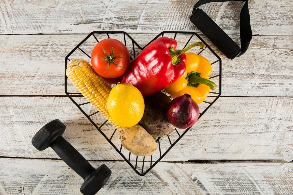 Balanced lifestyle approach combining peptides for weight loss with diet and fitness.