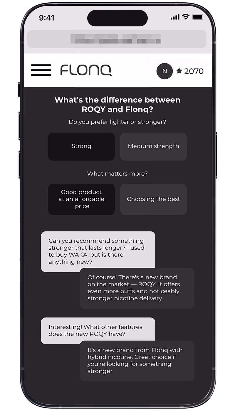 Roqy course: competitive switching chat simulation