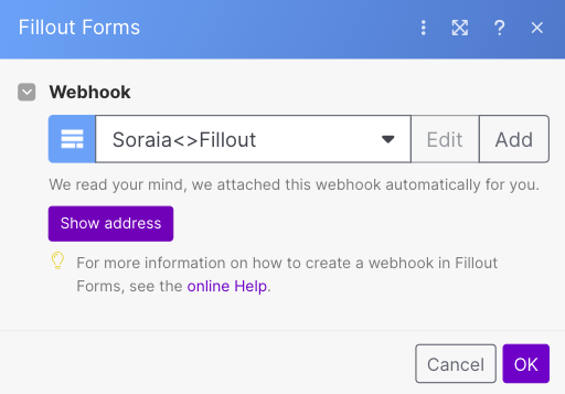 1. Fillout Forms- Whatch New Responses