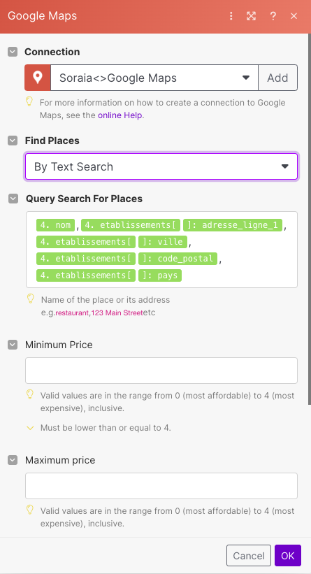 4. Google Maps- Search for Places