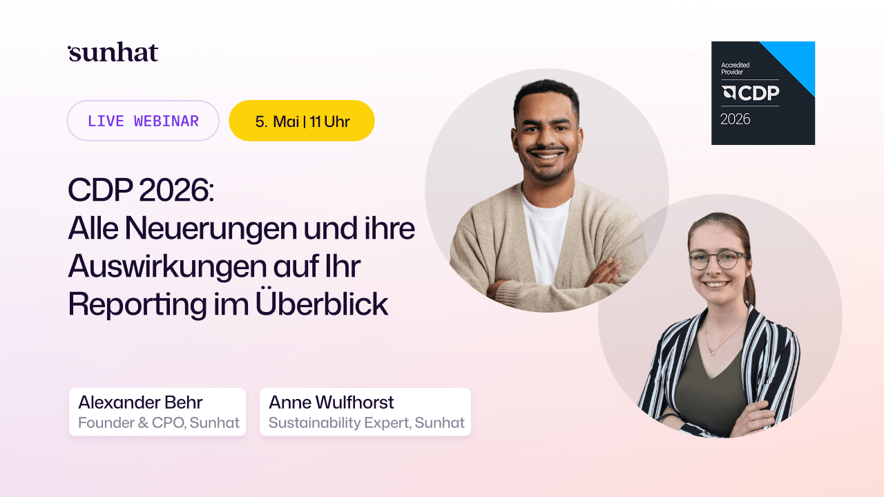 Cover Bild CDP Webinar 2026: CDP 2026: Alle Neuerungen und ihre Auswirkungen auf Ihr Reporting im Überblick