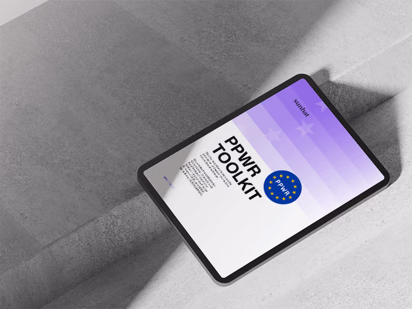 Tablet-Ansicht des PPWR Toolkits