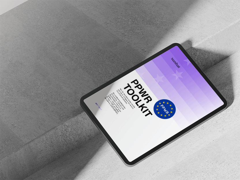 Tablet-Ansicht des PPWR Toolkits