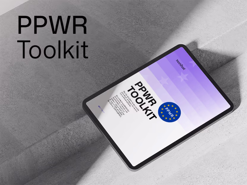 Tablet-Ansicht des PPWR Toolkits