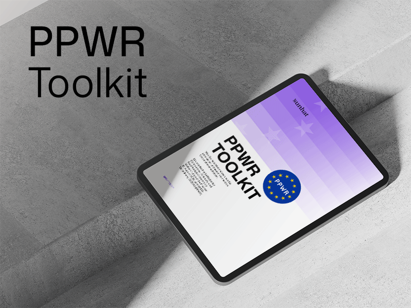 Tablet-Ansicht des PPWR Toolkits
