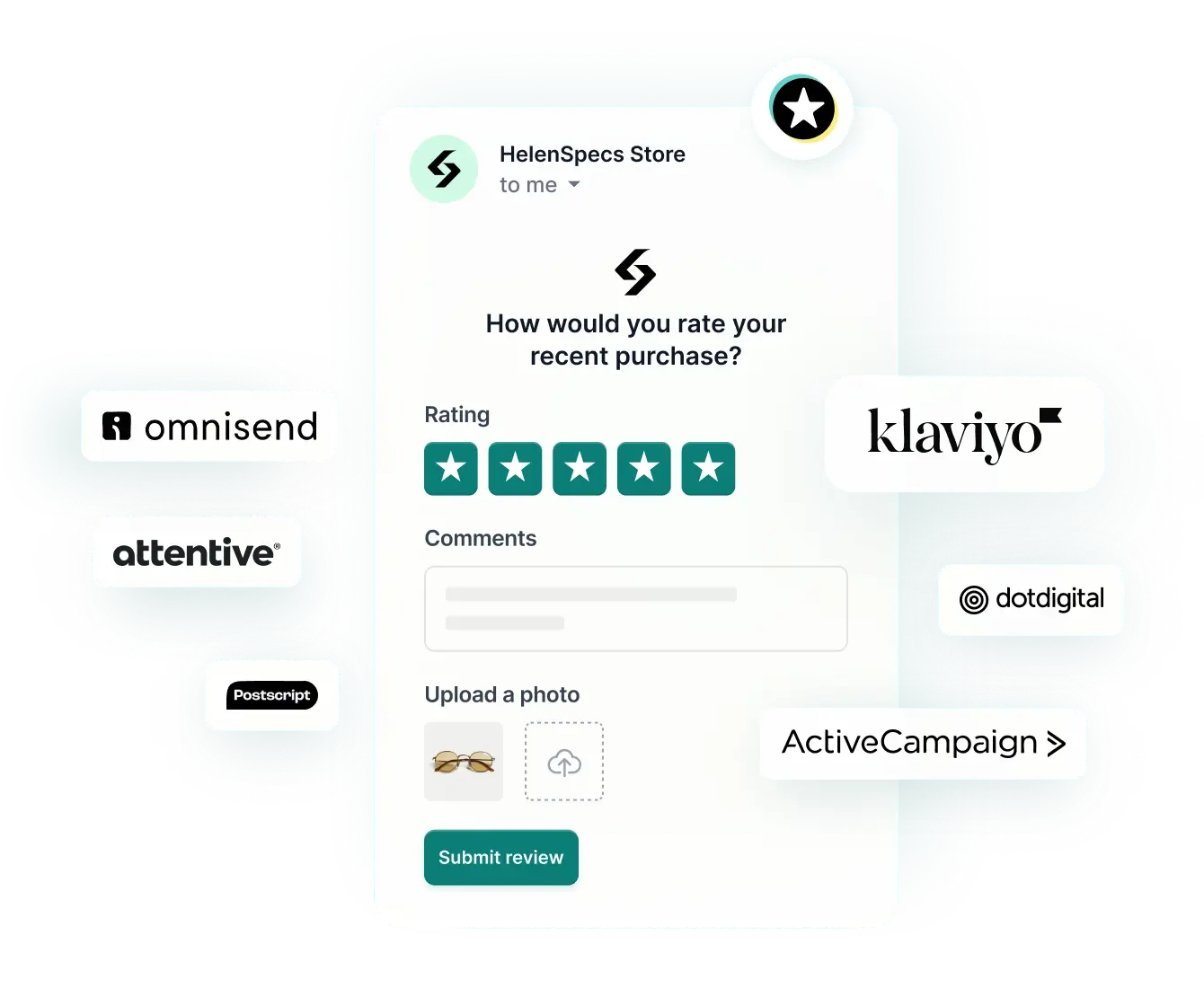 Speed up review responses with AI-suggested, brand-matching replies.