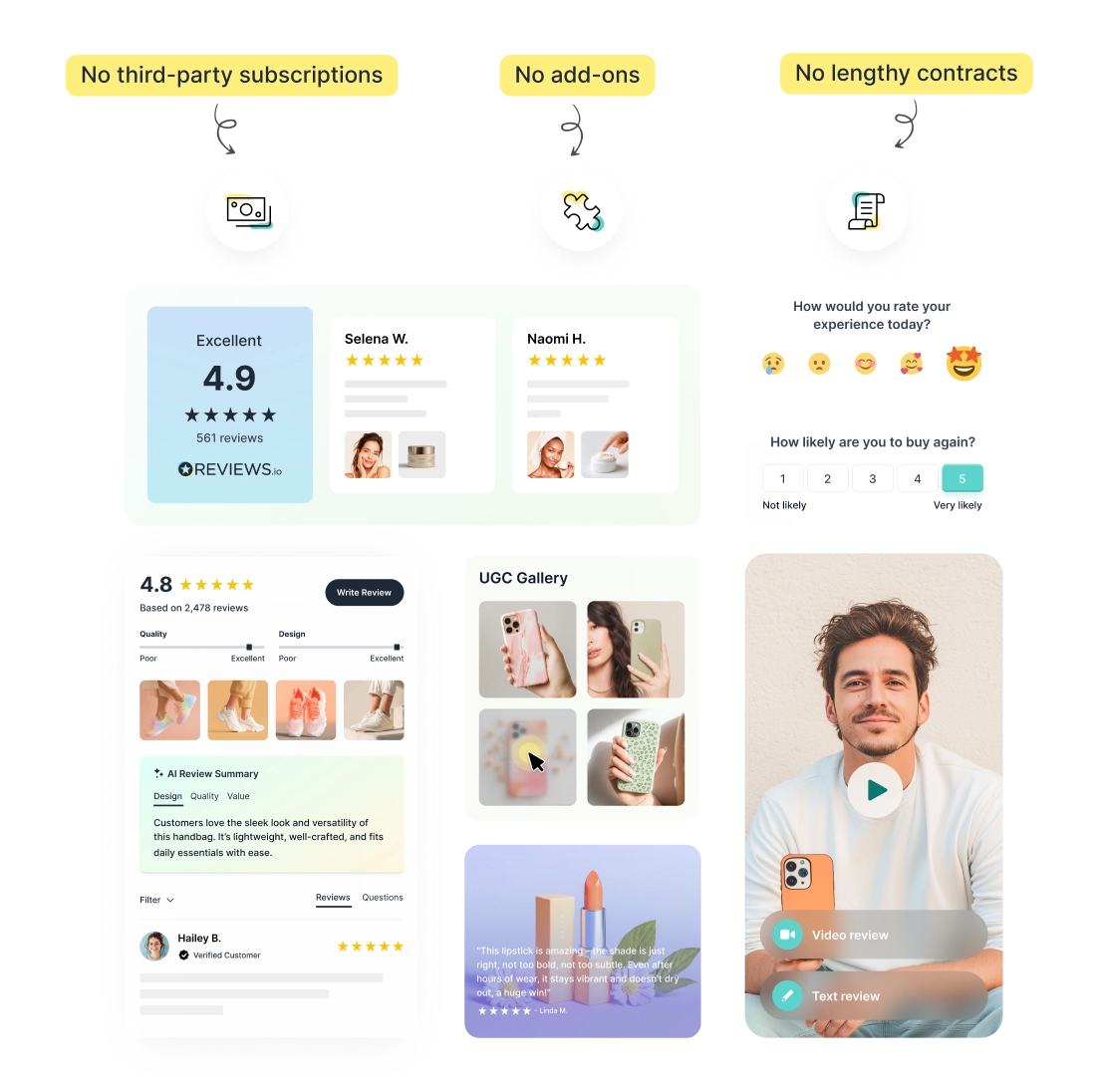 Transparent pricing, loyalty savings, and scalable plans with REVIEWS.io.