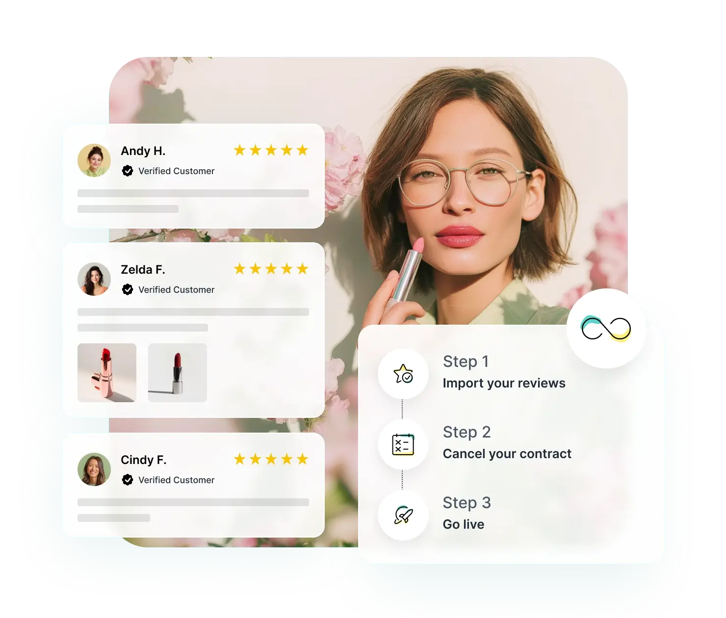 Collect feedback easily with REVIEWS.io surveys feature.