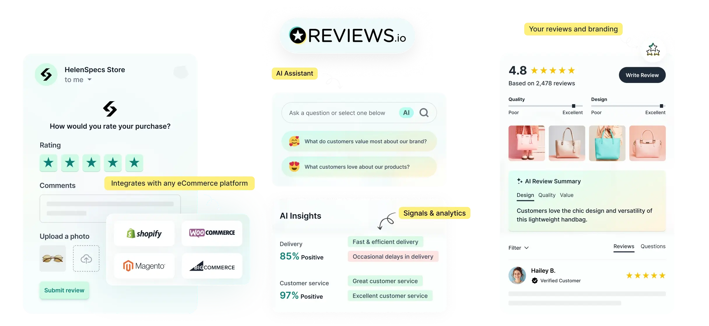 Grow your brand with REVIEWS.io review collection tools.