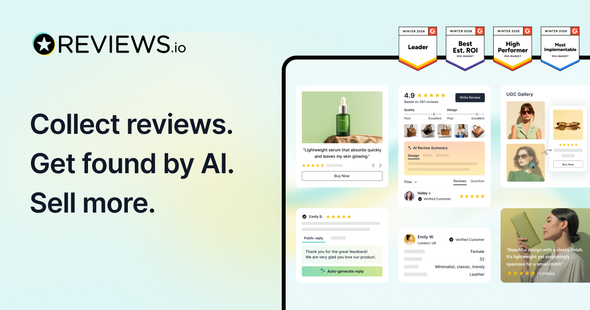 Vista previa del sitio web de reviews.io