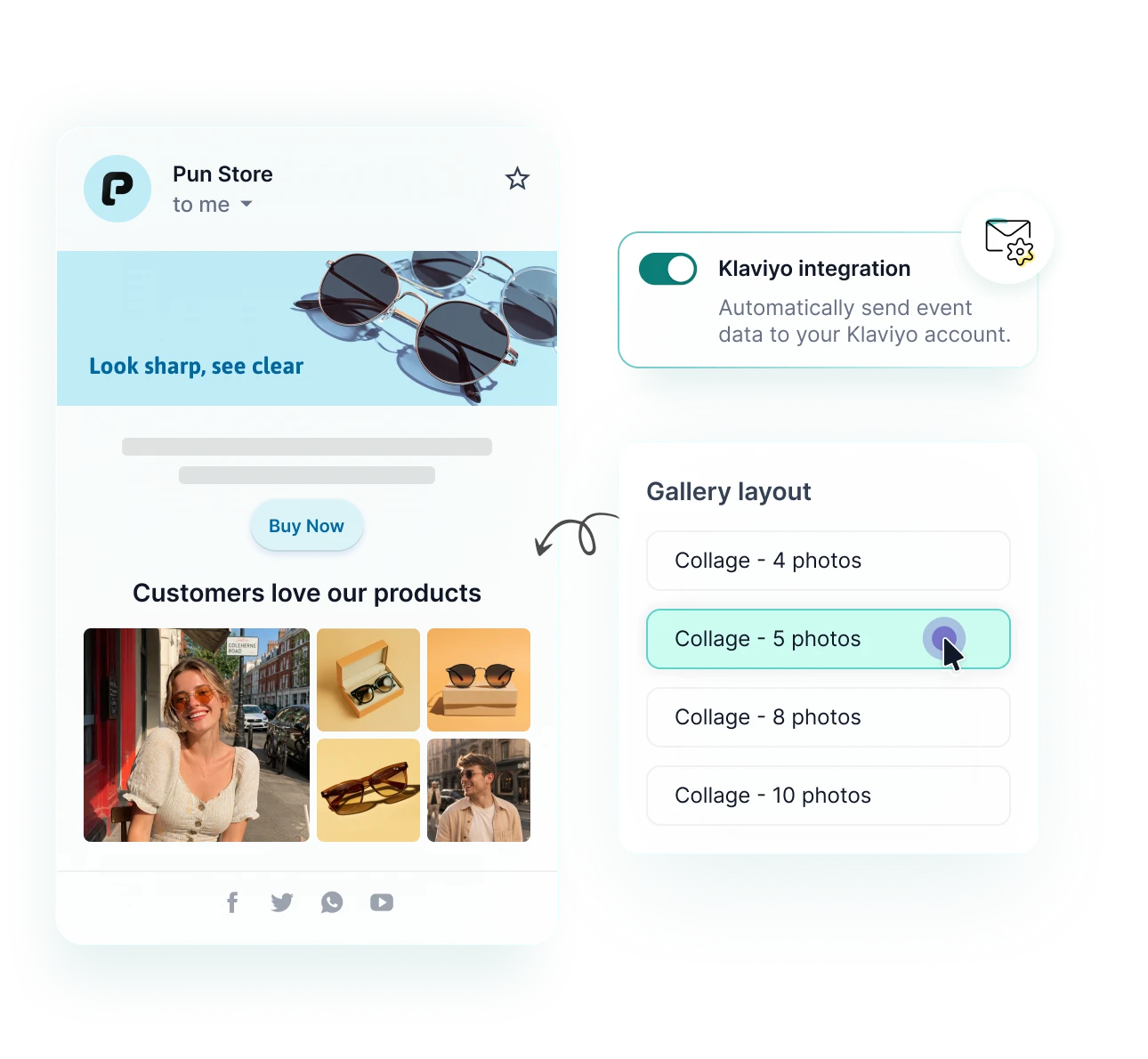 Collect feedback easily with REVIEWS.io surveys feature.