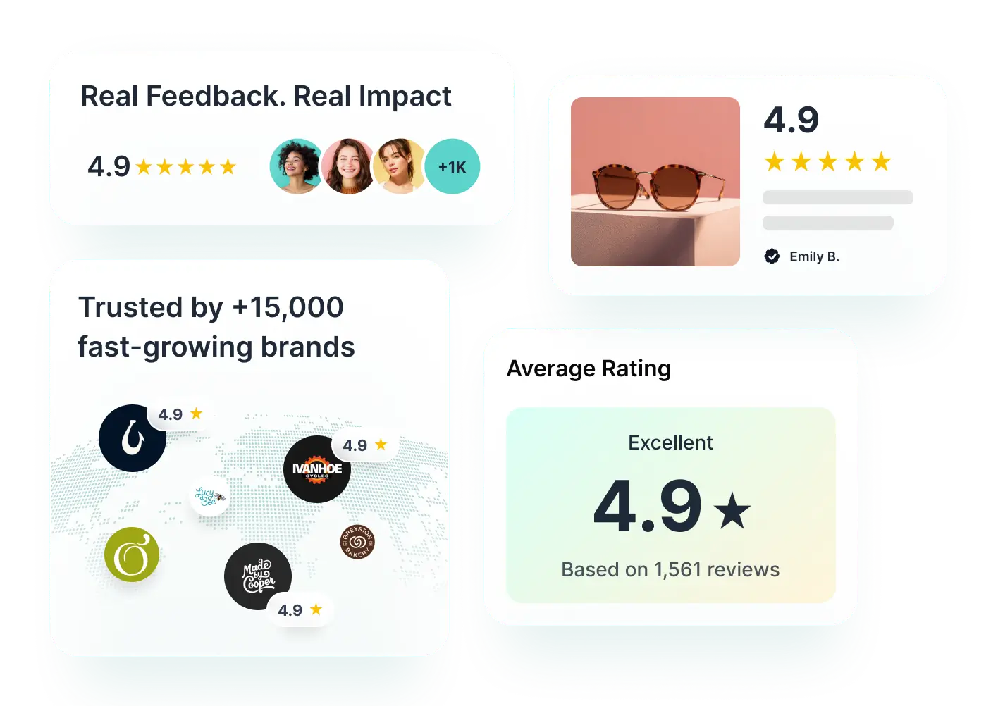 Collect feedback easily with REVIEWS.io surveys feature.
