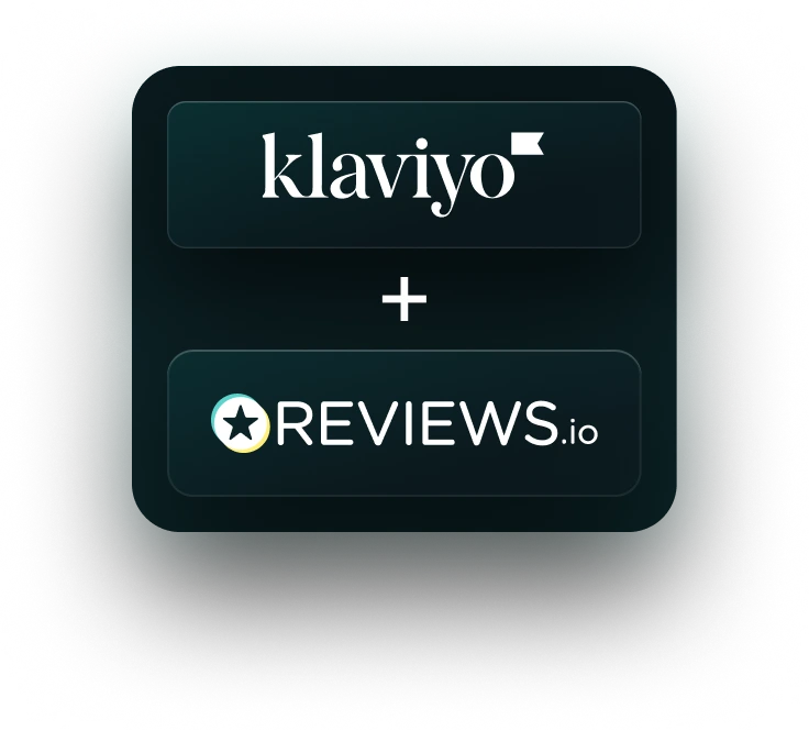 Klaviyo and REVIEWS.io integration logos