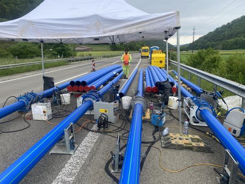 Aktuelles Projekt: Baustelle Bargen - Merishausen