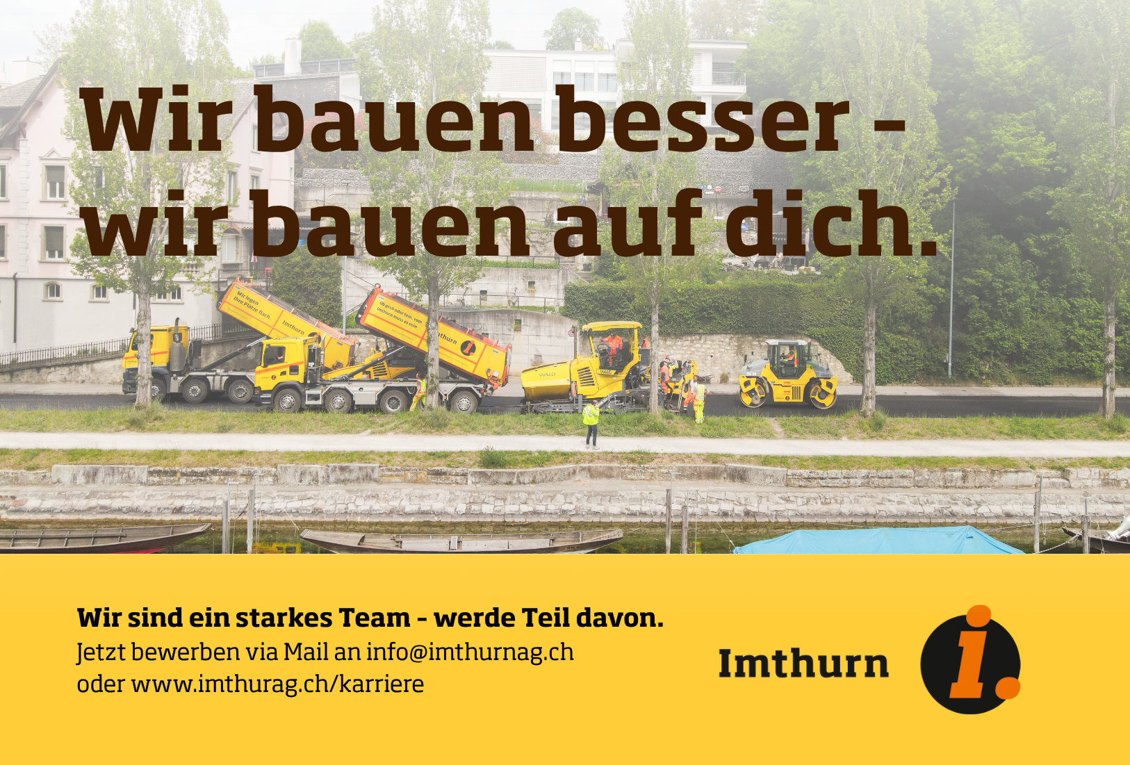 Wir suchen Verstärkung: Polier:in, Chauffer:in und Maschinist:in - jetzt bewerben!