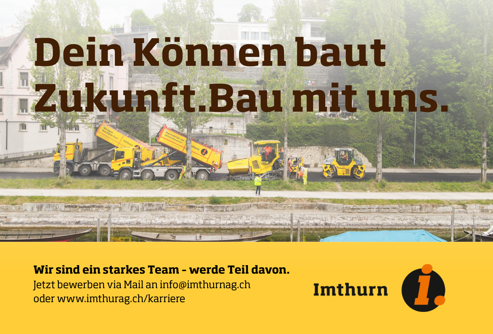 Wir suchen Verstärkung! 👷 Polier | 🚛 Chauffeur | 🚧 Maschinist 👉 Jetzt bewerben!