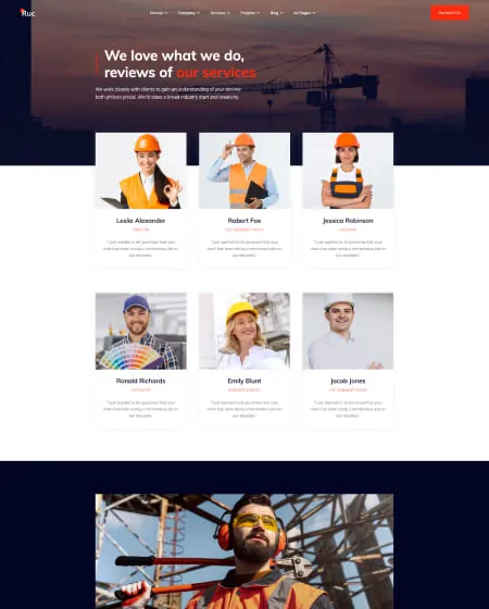 Project screens