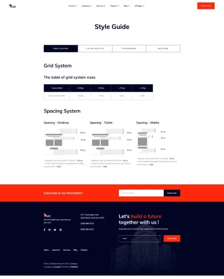 Project screens