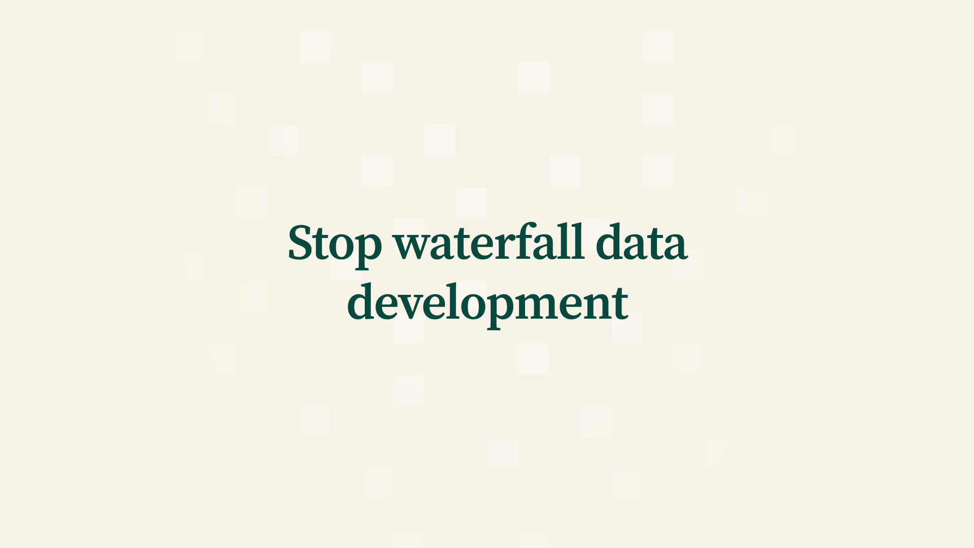 agile vs waterfall data engineering