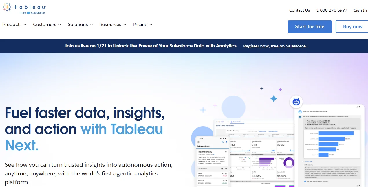 Tableau Homepage