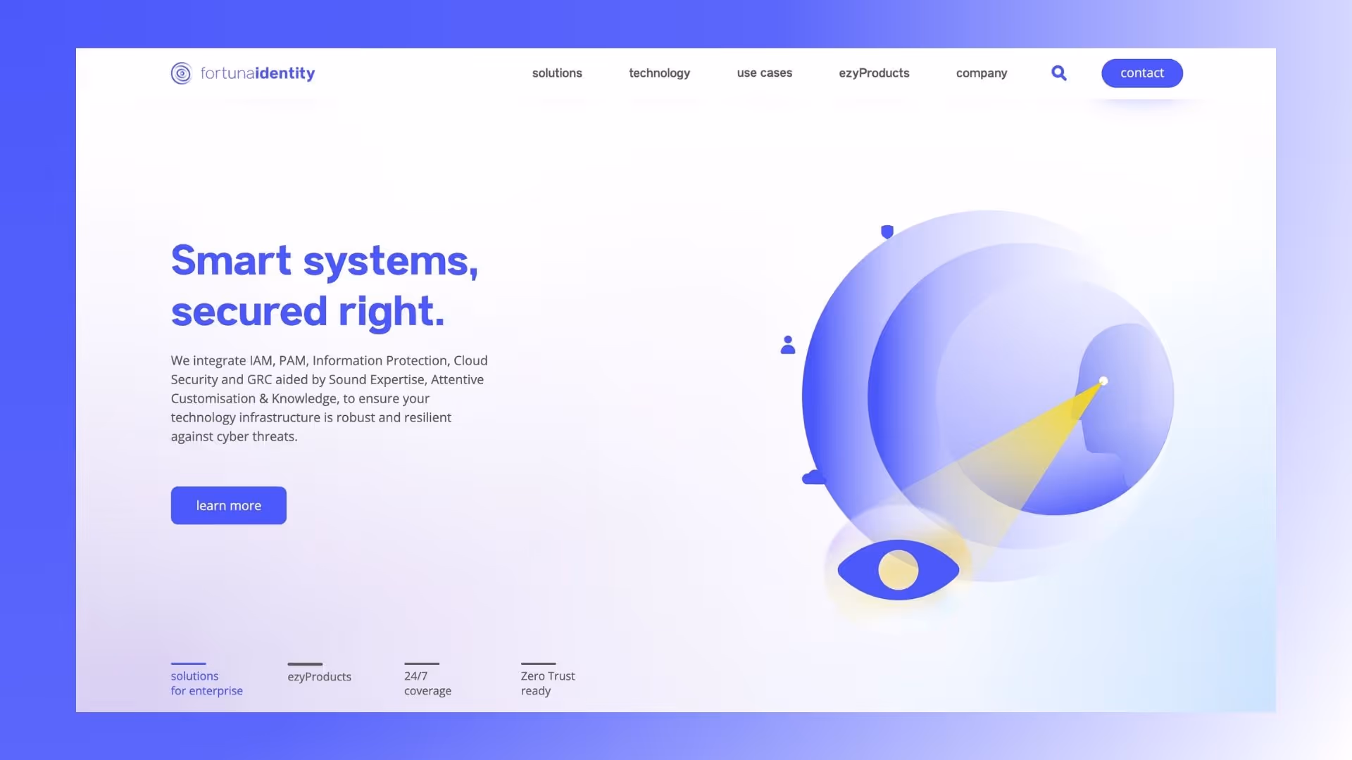 Fortuna Identity Website Hero Section