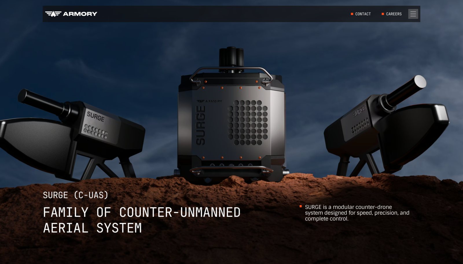 Armory SURGE — counter-unmanned aerial system