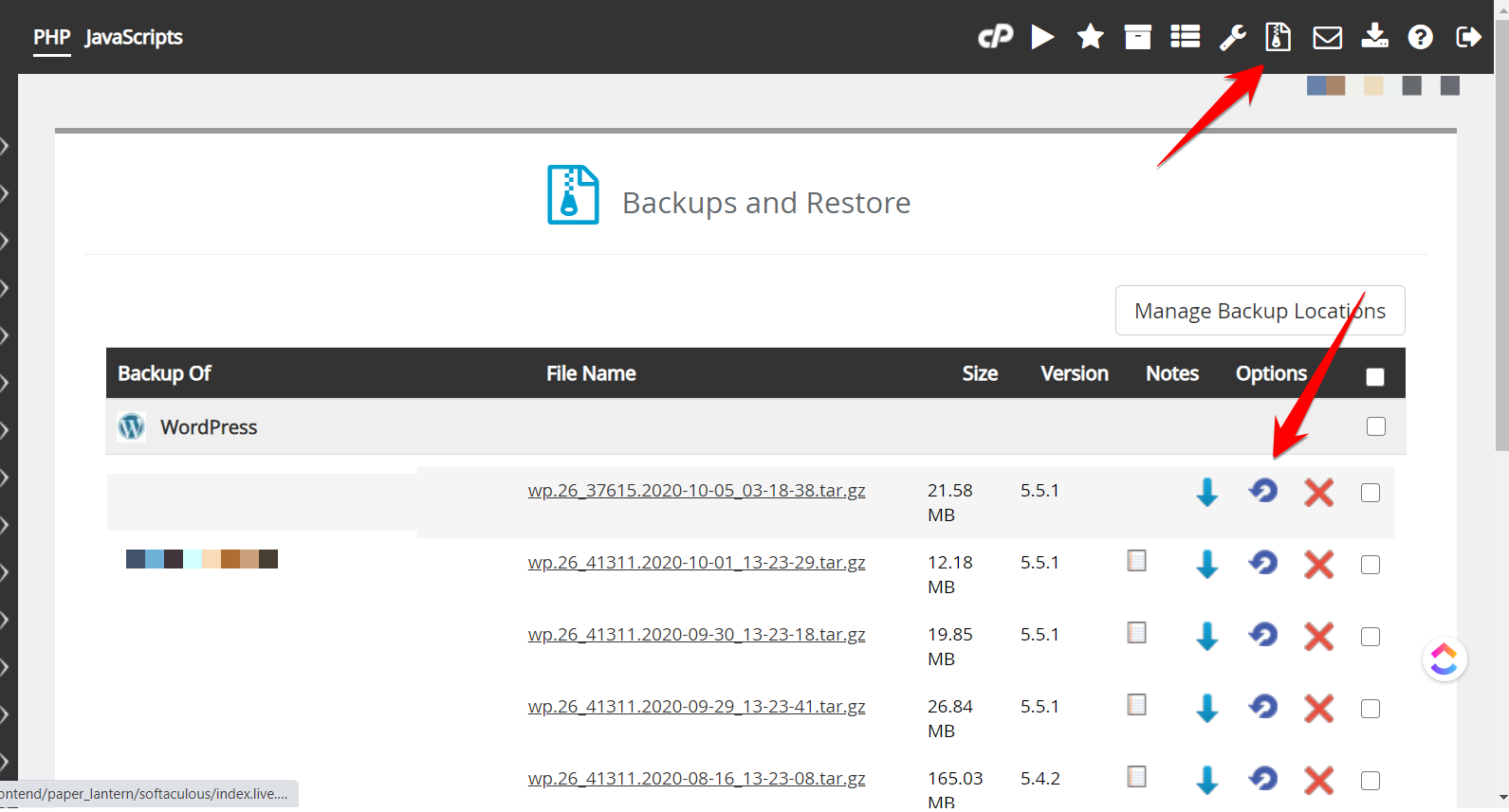 Backup and Restore WordPress in Cpanel