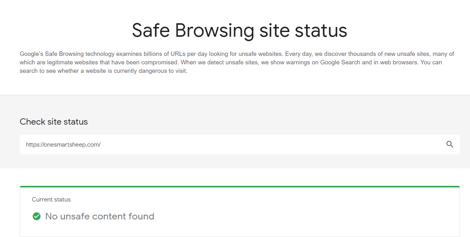 Safe Browsing