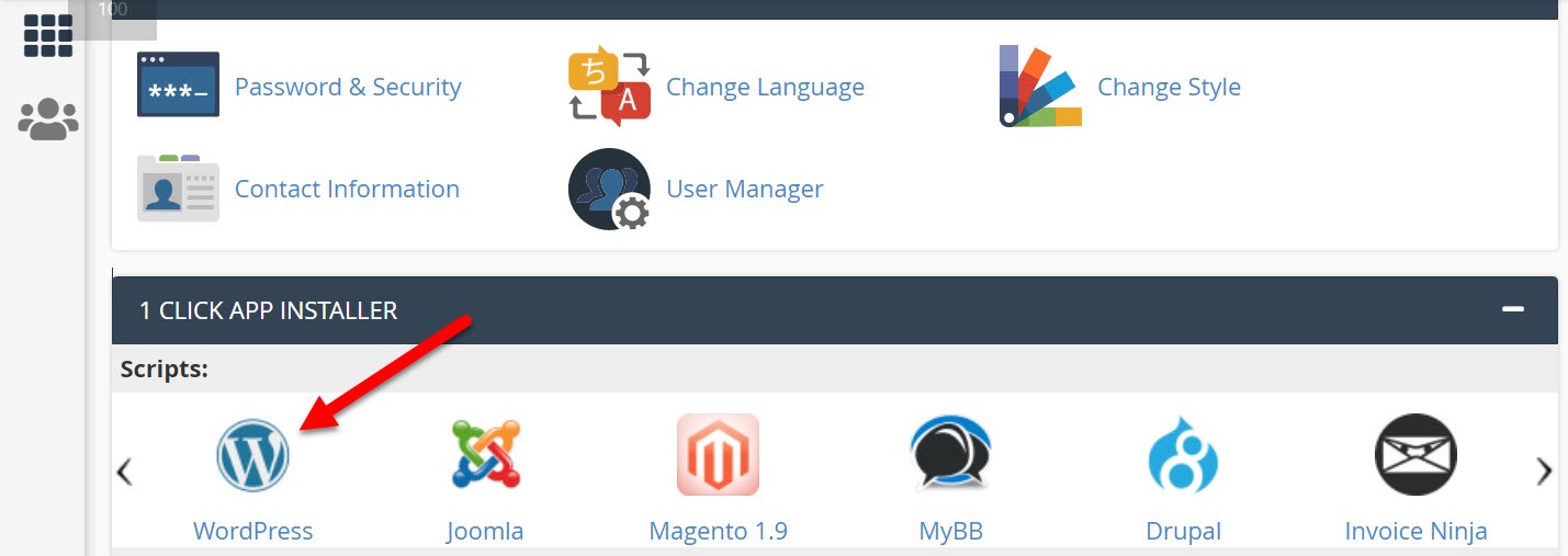 cPanel WordPress