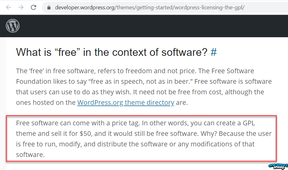 WordPress is free