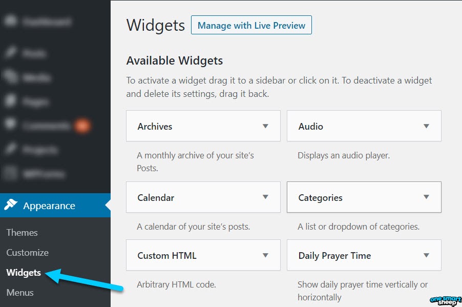 Widgets in WordPress