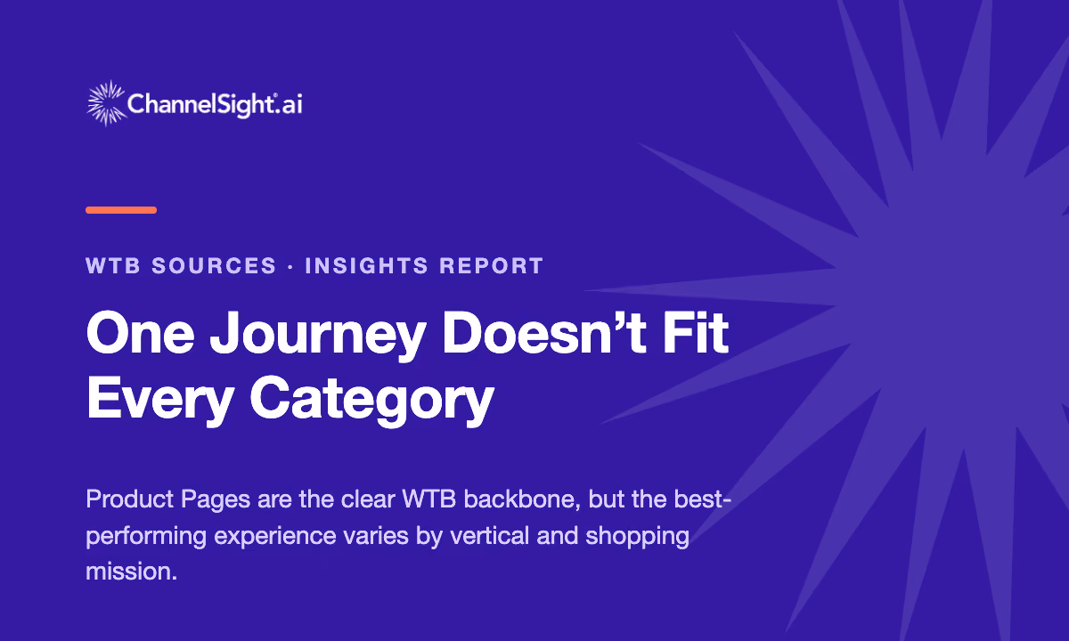 WTB Sources: One Journey Doesn't Fit Every Category