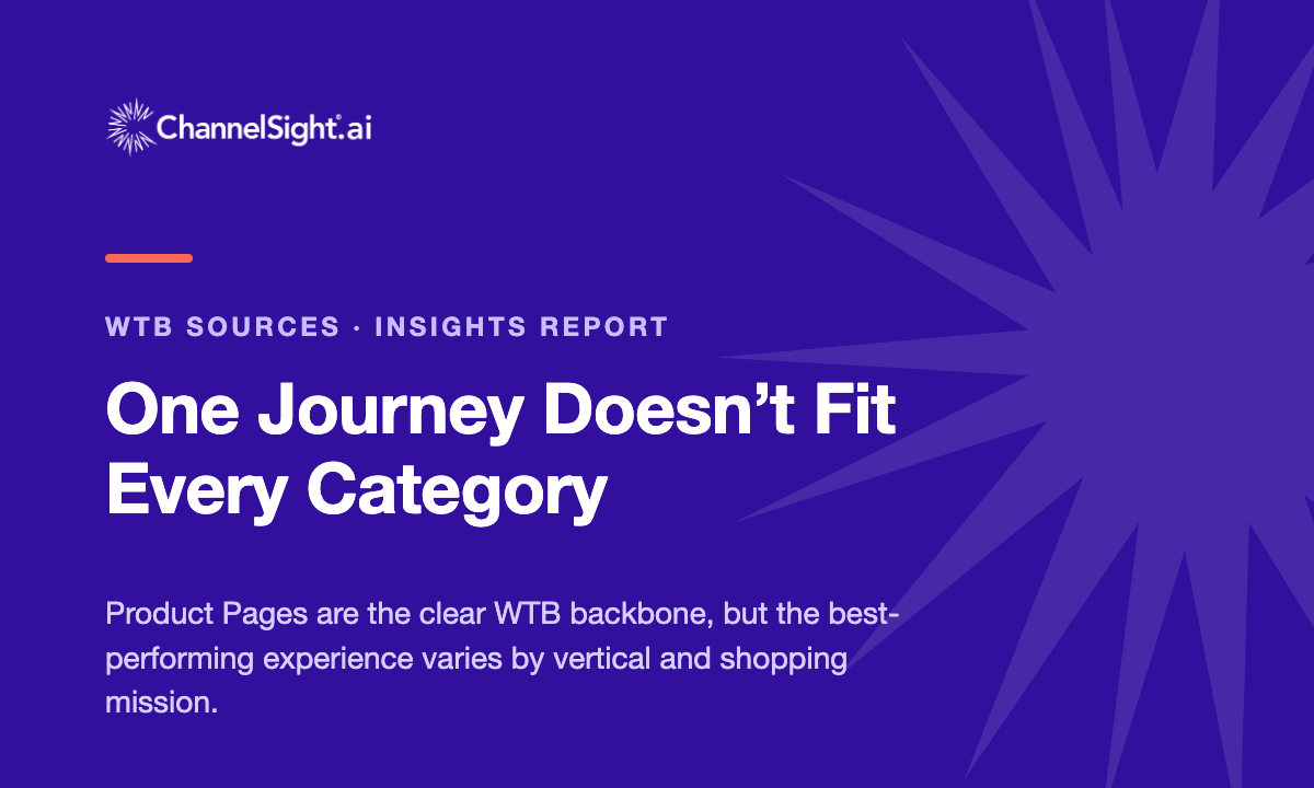 WTB Sources: One Journey Doesn't Fit Every Category