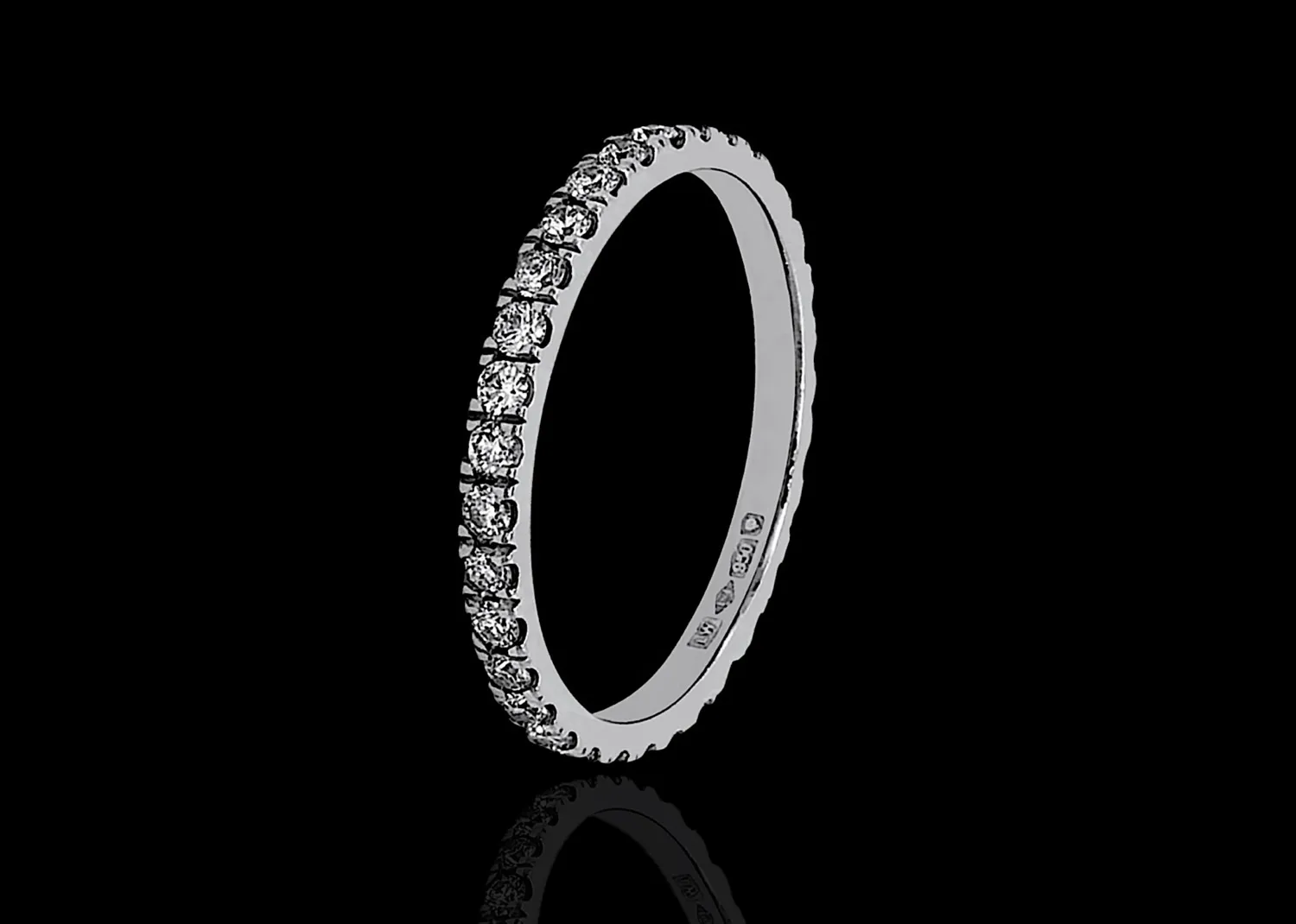 Diamond & platinum full eternity ring