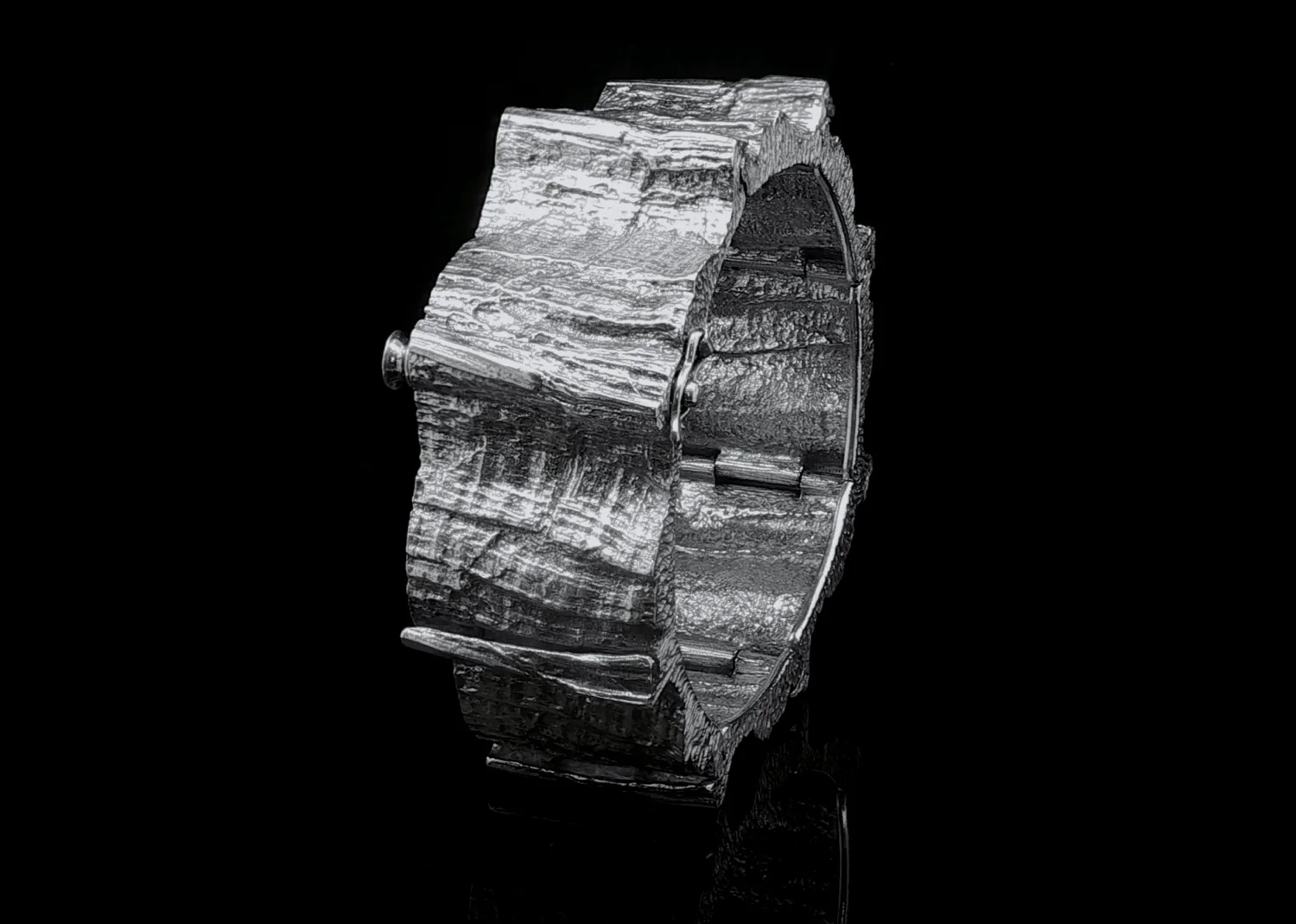 Knud V Andersen for Anton Michelsen textured silver bracelet