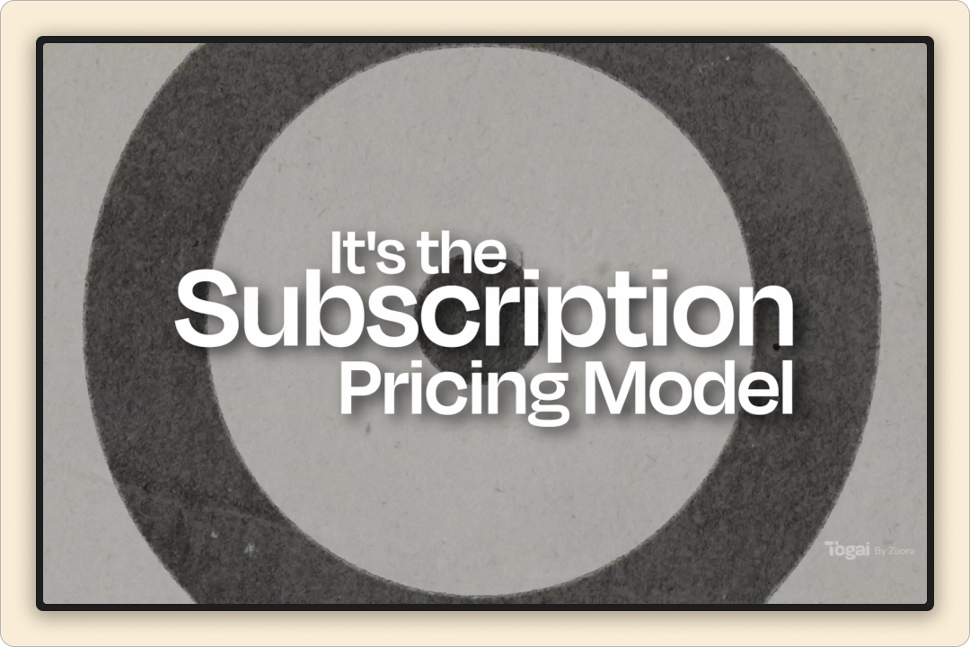 Togai Subscription Pricing Model | Explainer Video