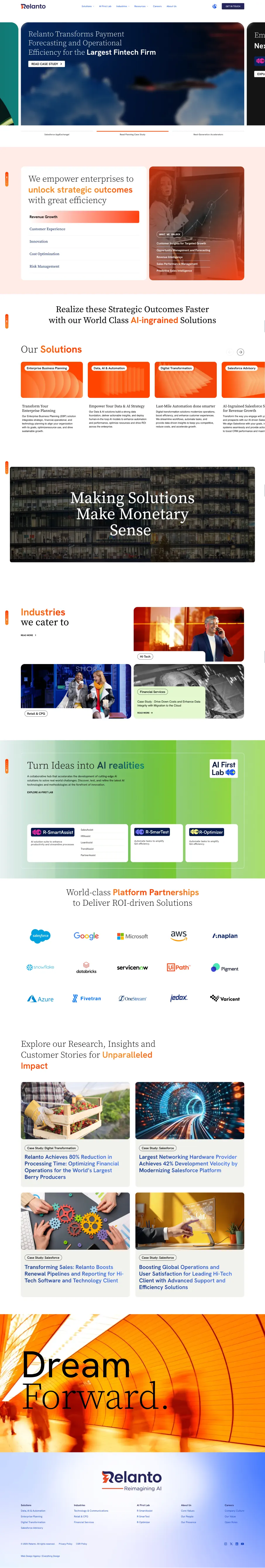 Relanto website after